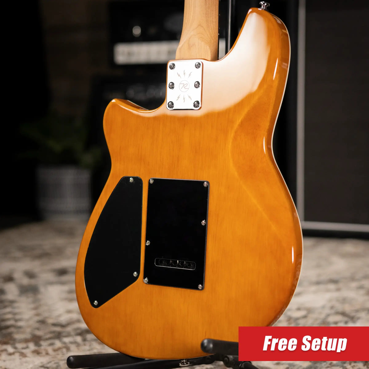 Reverend Descent Wilkinson Baritone Electric Guitar - Baked Orange