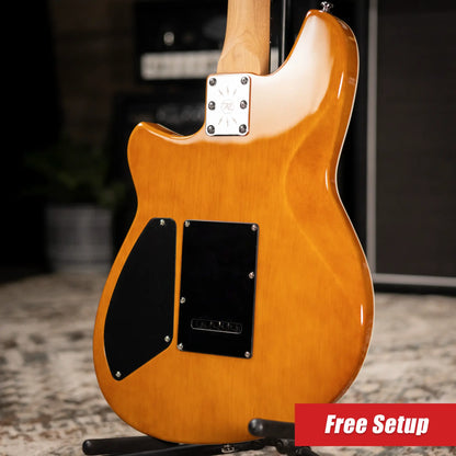 Reverend Descent Wilkinson Baritone Electric Guitar - Baked Orange