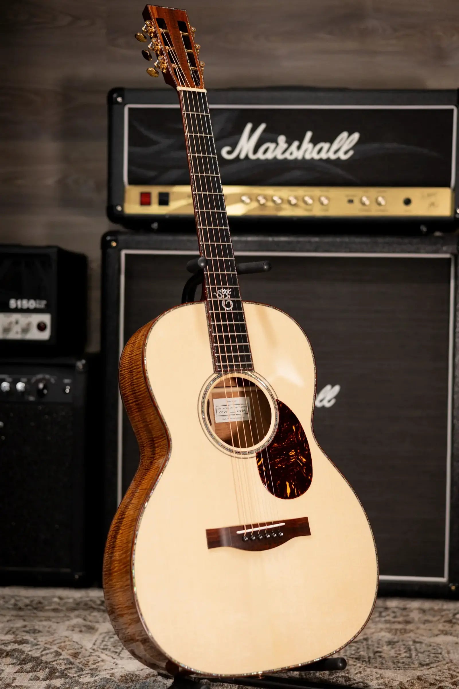 Santa Cruz 000 45 Style Acoustic Guitar - Old Growth Adirondack/Koa with Hardshell Case