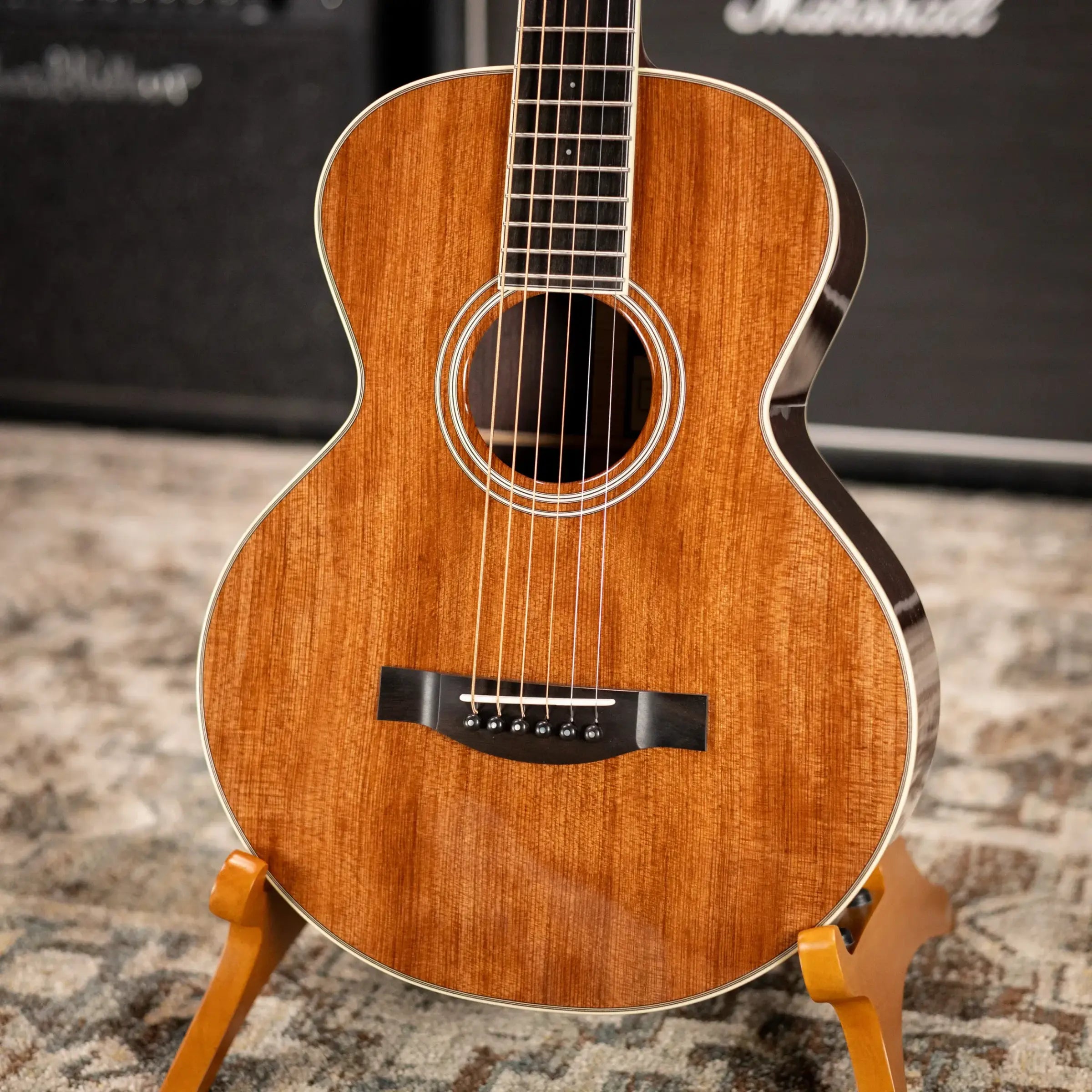 Santa Cruz Firefly Parlor Acoustic/Electric Guitar - Sinker Redwood/Indian Rosewood with Hardshell Case