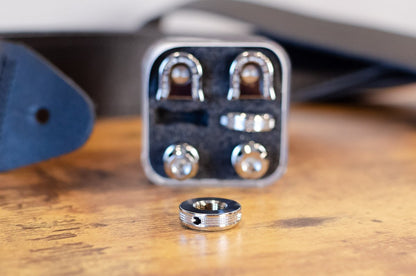 Schaller S Locks Guitar Strap Locks and Buttons (Pair) Chrome