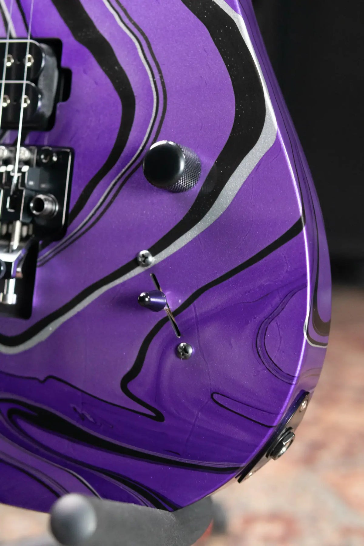 Schecter Custom Shop Sunset Extreme-6 FR Electric Guitar - Purple Swirl with Hardshell Case