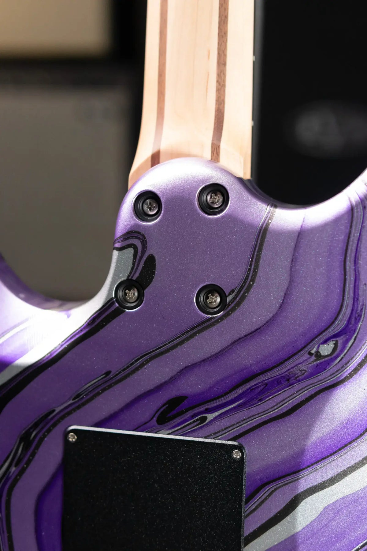 Schecter Custom Shop Sunset Extreme-6 FR Electric Guitar - Purple Swirl with Hardshell Case