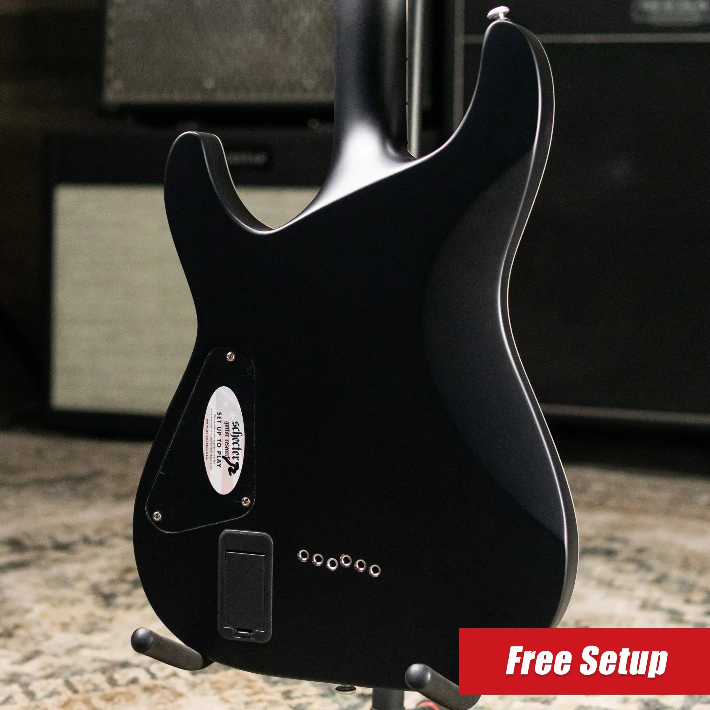 Schecter Damien Platinum-6 Electric Guitar - Satin Black
