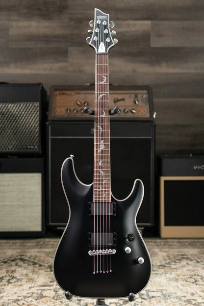 Schecter Damien Platinum-6 Electric Guitar - Satin Black