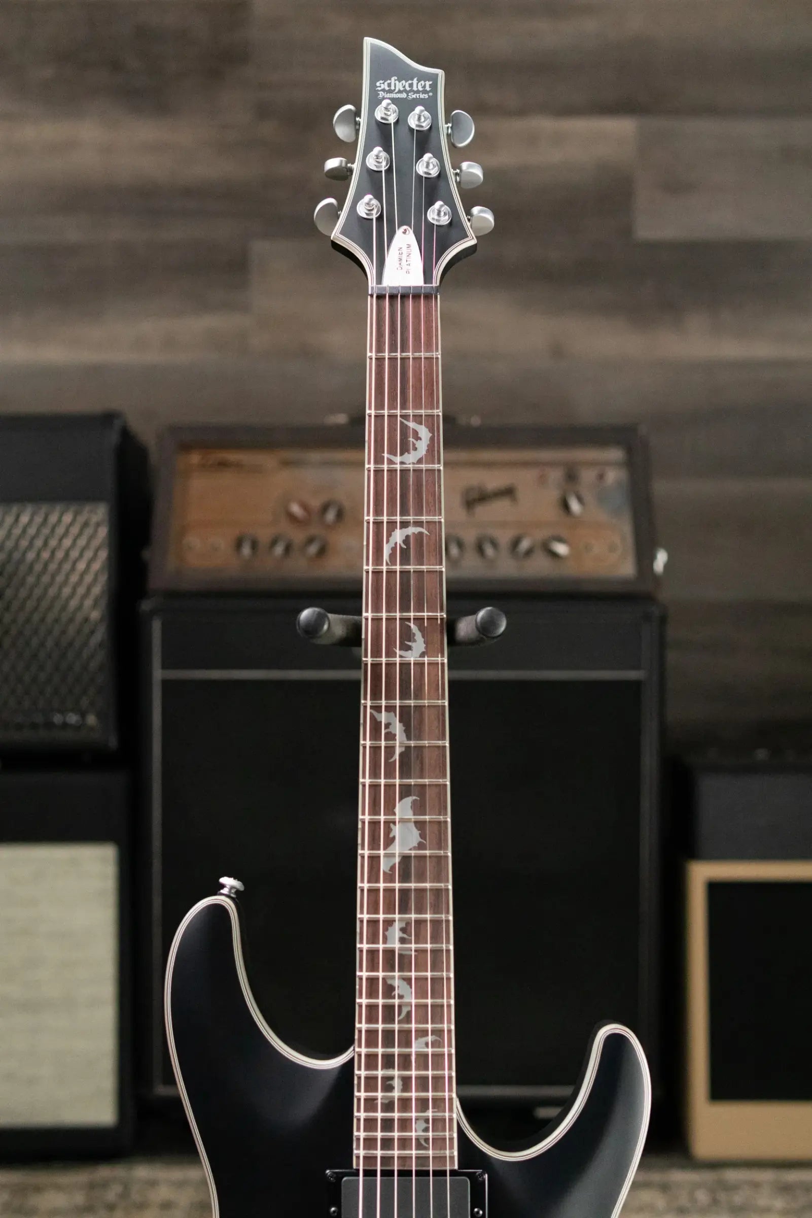 Schecter Damien Platinum-6 Electric Guitar - Satin Black