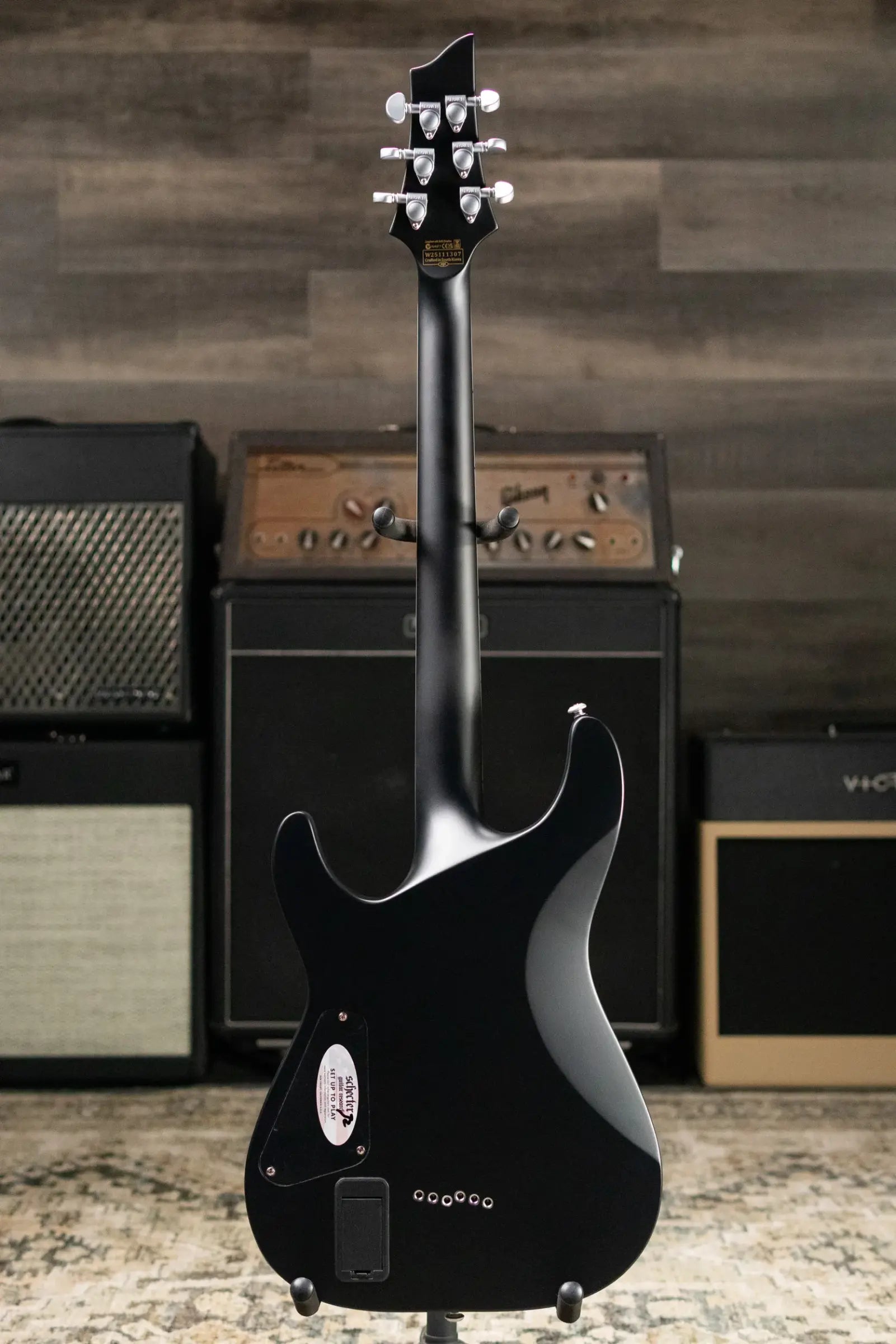 Schecter Damien Platinum-6 Electric Guitar - Satin Black