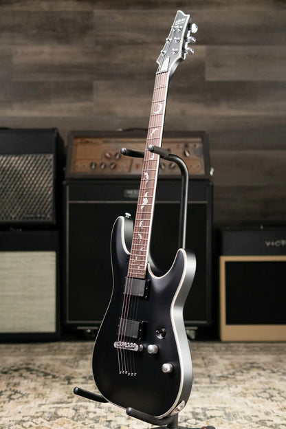 Schecter Damien Platinum-6 Electric Guitar - Satin Black