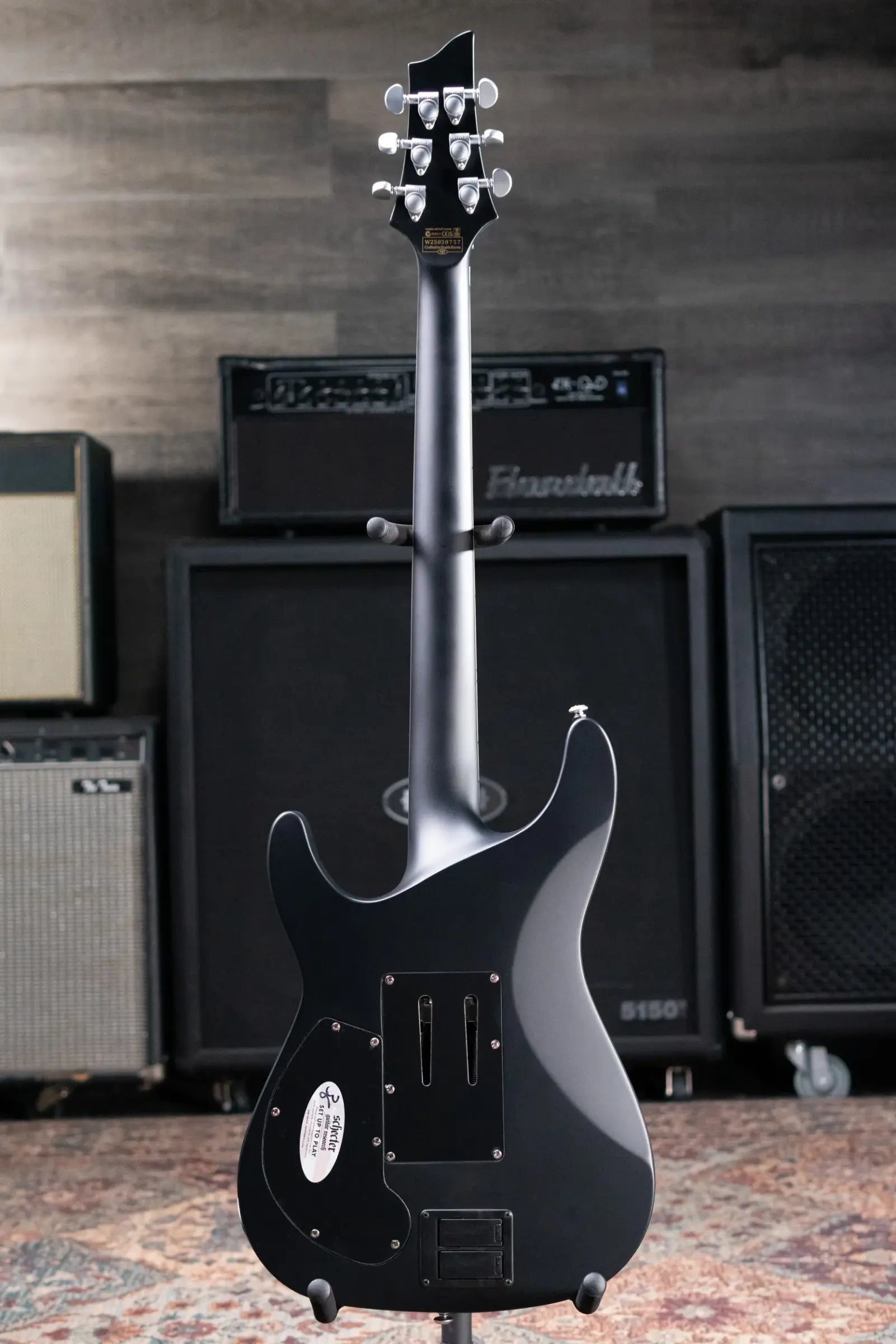 Schecter Damien Platinum-6 FR S Electric Guitar - Satin Black
