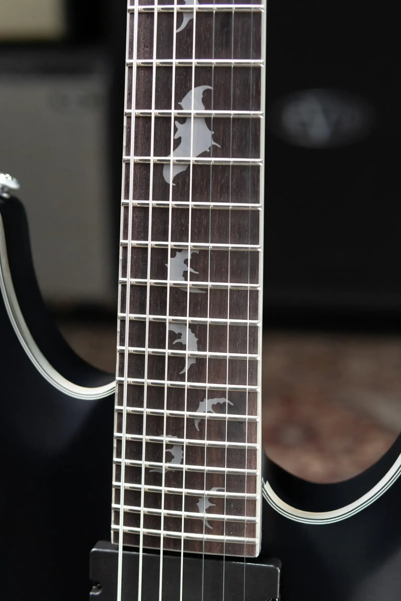 Schecter Damien Platinum-7 7-String Electric Guitar - Satin Black