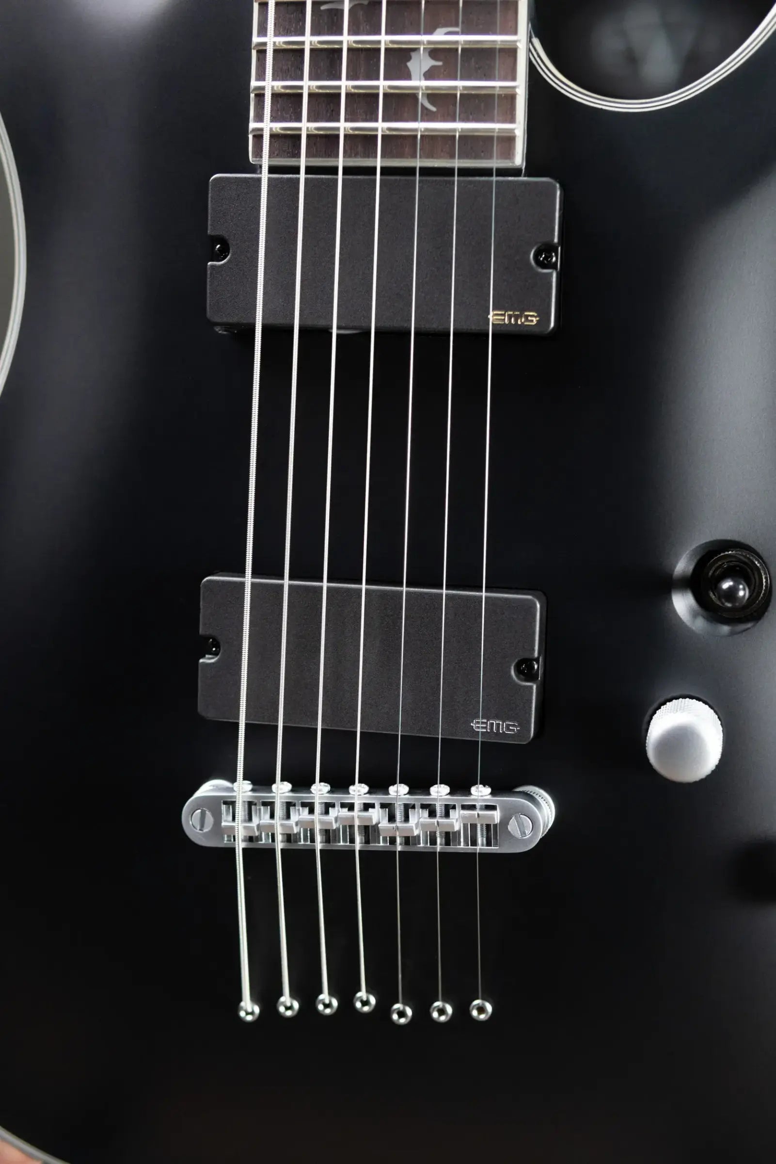 Schecter Damien Platinum-7 7-String Electric Guitar - Satin Black
