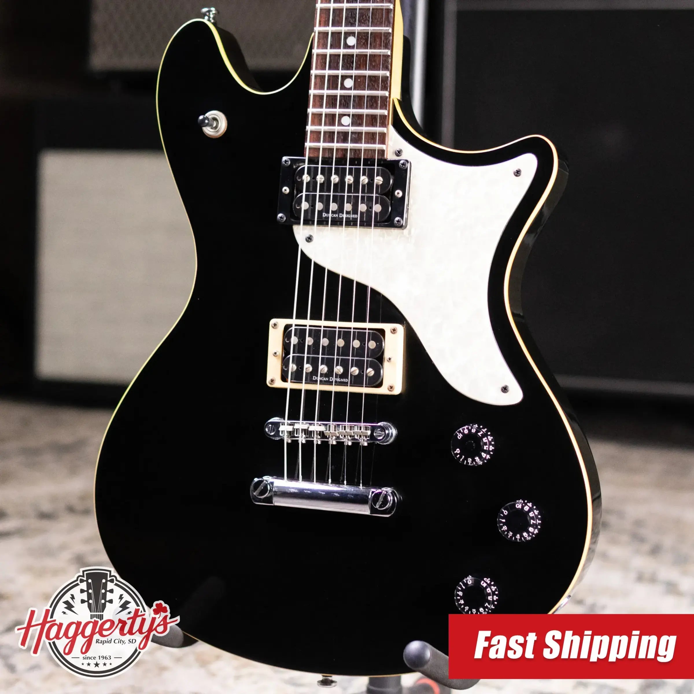 Schecter Diamond Series Tempest Electric Guitar - Black with Gig Bag - Used