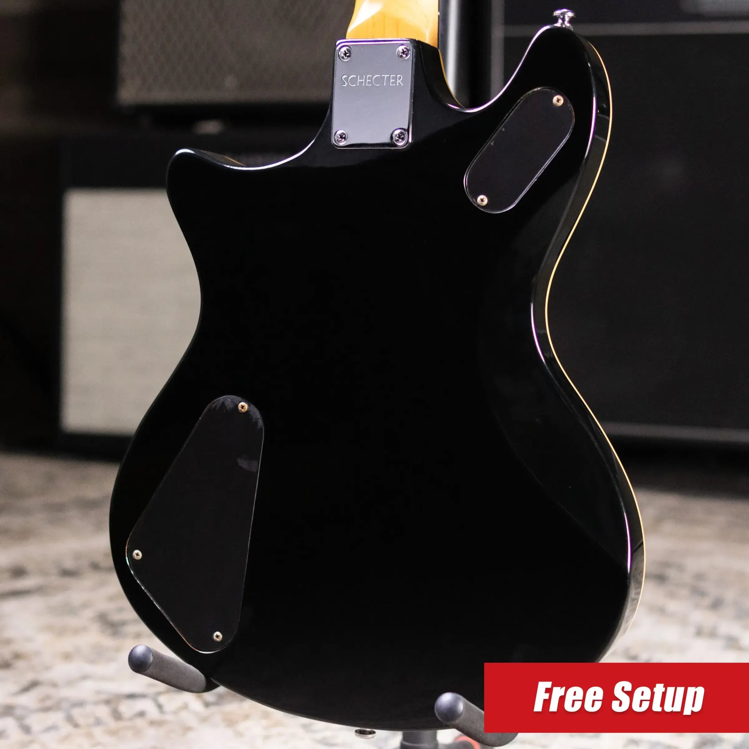 Schecter Diamond Series Tempest Electric Guitar - Black with Gig Bag - Used