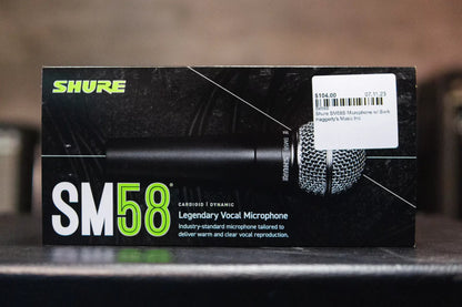 Shure SM58S Microphone w Switch haggertys 6