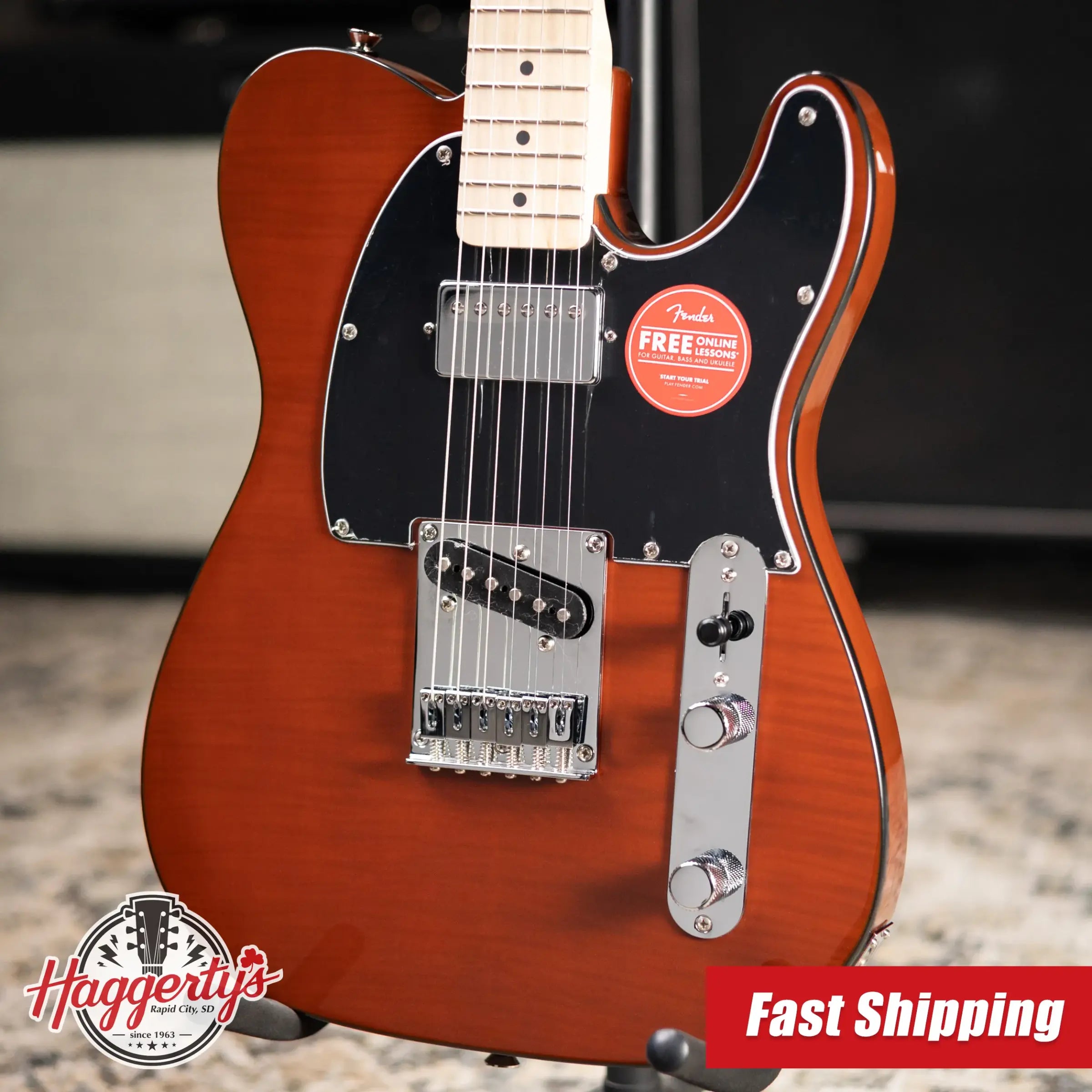 Squier Affinity Series Telecaster FMT SH Electric Guitar - Mocha