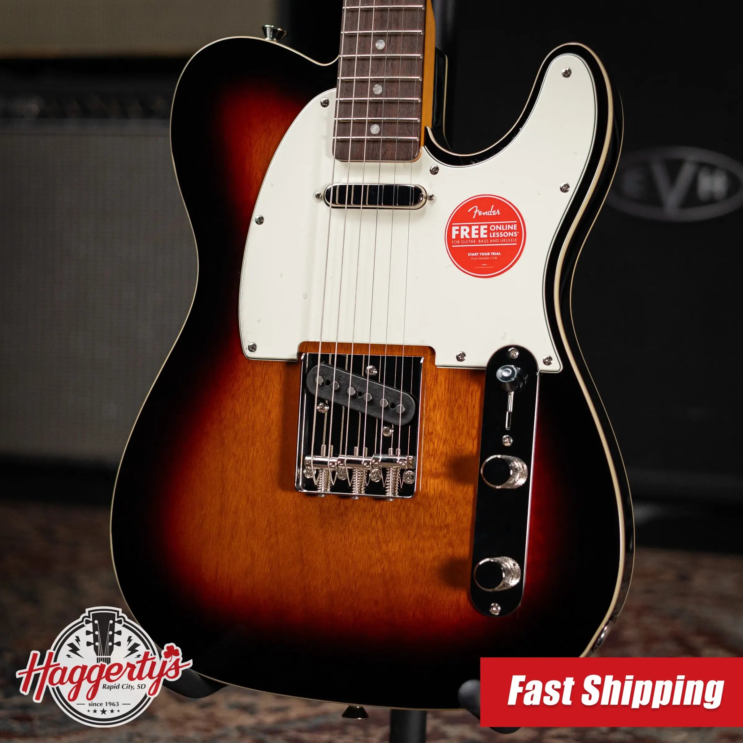 Squier Classic Vibe '60s Custom Telecaster Electric Guitar - 3-Color Sunburst