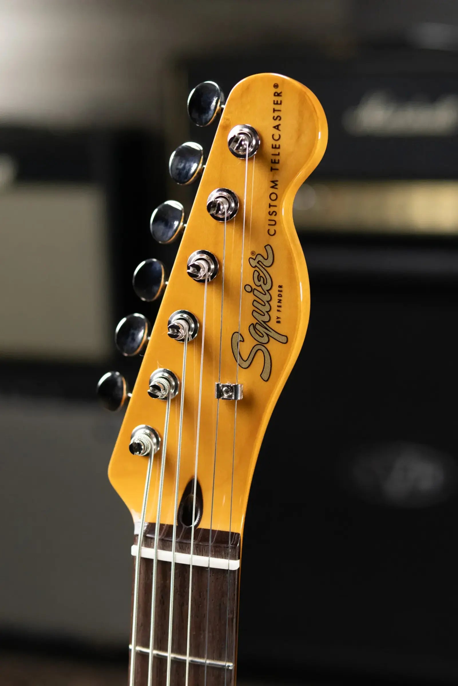 Squier Classic Vibe Baritone Custom Telecaster Electric Guitar - Black