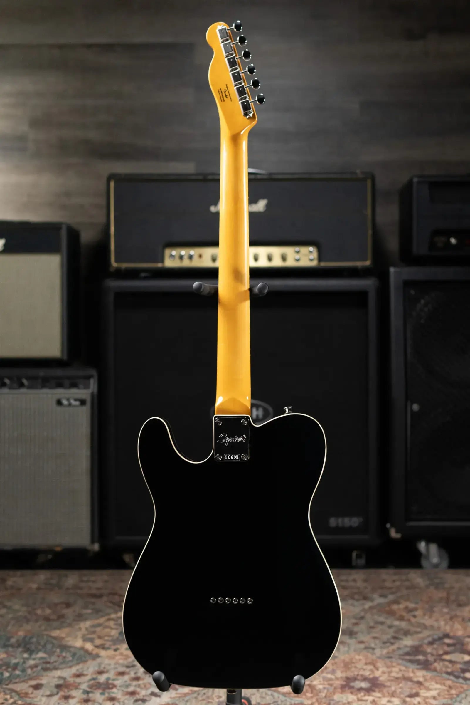 Squier Classic Vibe Baritone Custom Telecaster Electric Guitar - Black