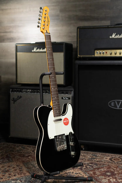 Squier Classic Vibe Baritone Custom Telecaster Electric Guitar - Black