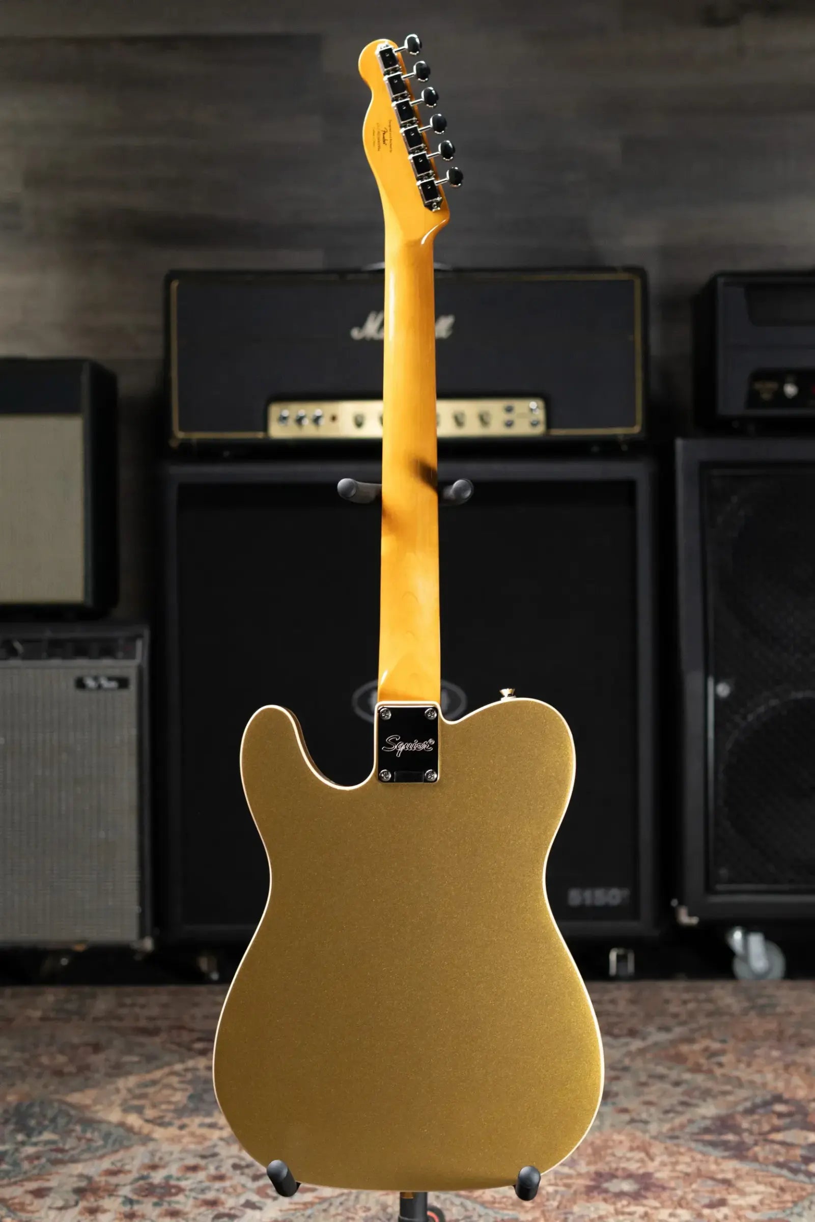 Squier Classic Vibe Custom Telecaster SH with Bigsby Electric Guitar - Aztec Gold