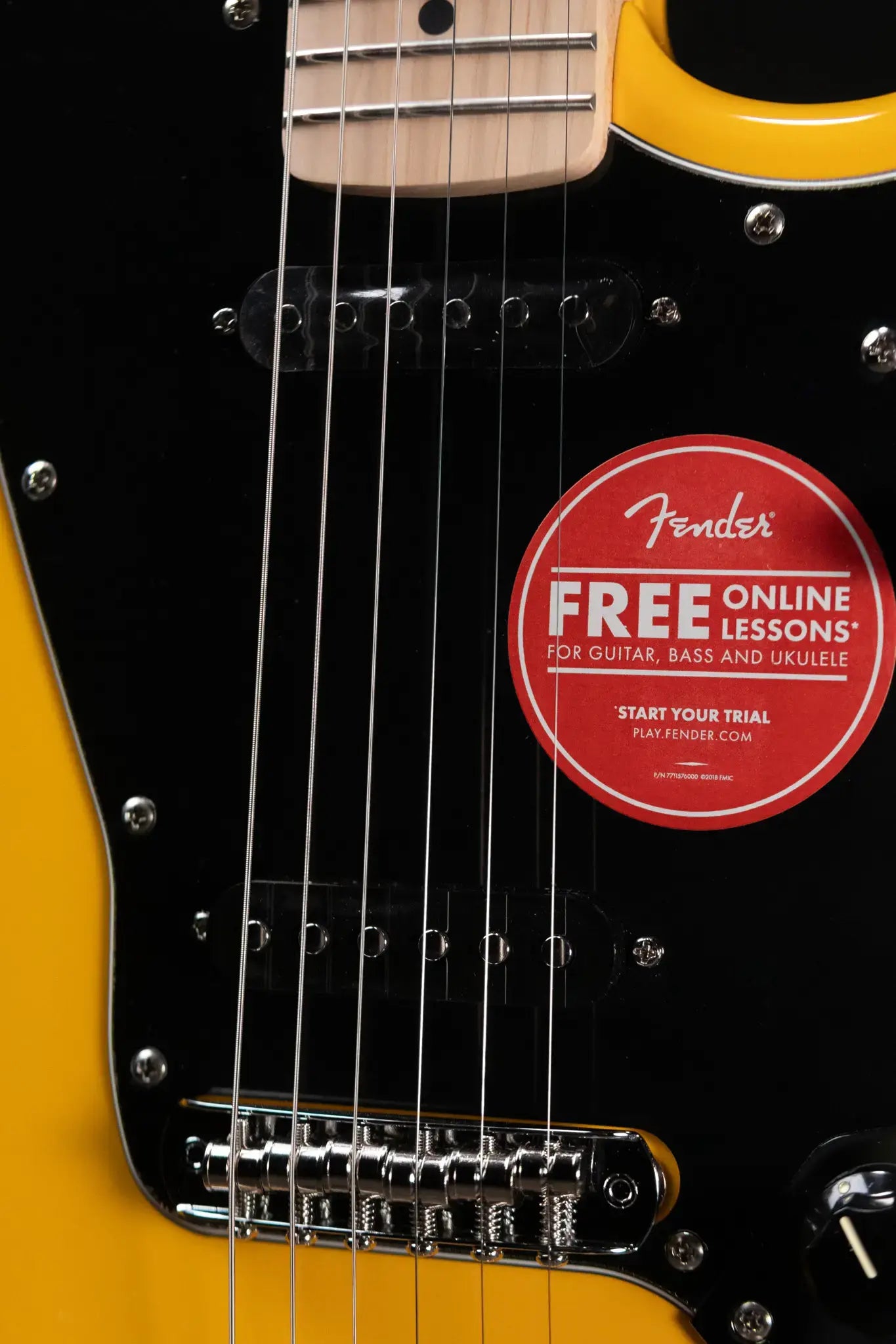 Squier FSR Affinity Jaguar Electric Guitar, Maple Fingerboard - Graffiti Yellow