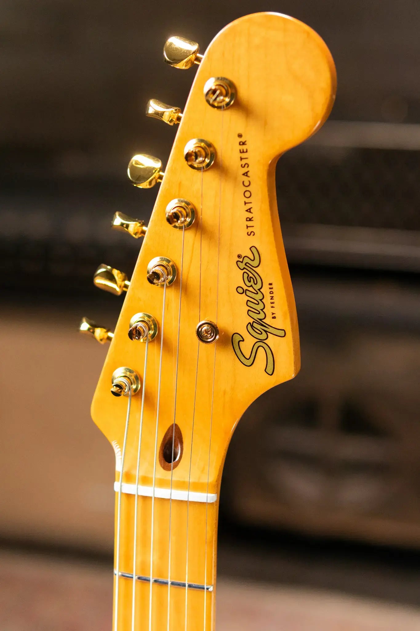 Squier FSR Classic Vibe '50s Stratocaster Electric Guitar - White Blonde, Gold Hardware