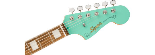 Squier Paranormal Baritone Jazzmaster HH Electric Guitar - Sea Foam Green