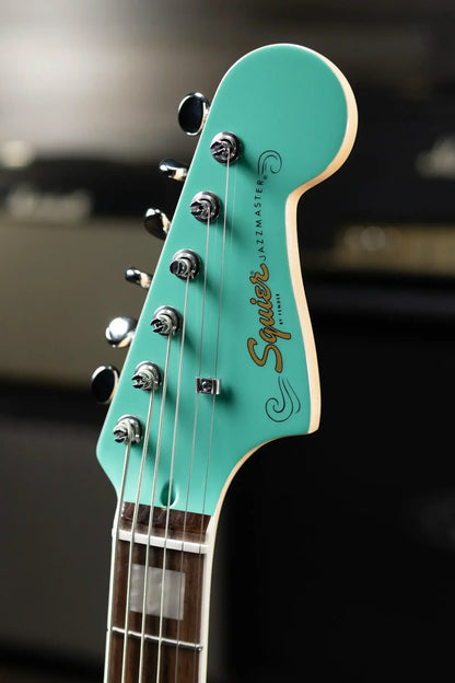 Squier Paranormal Baritone Jazzmaster HH Electric Guitar - Sea Foam Green