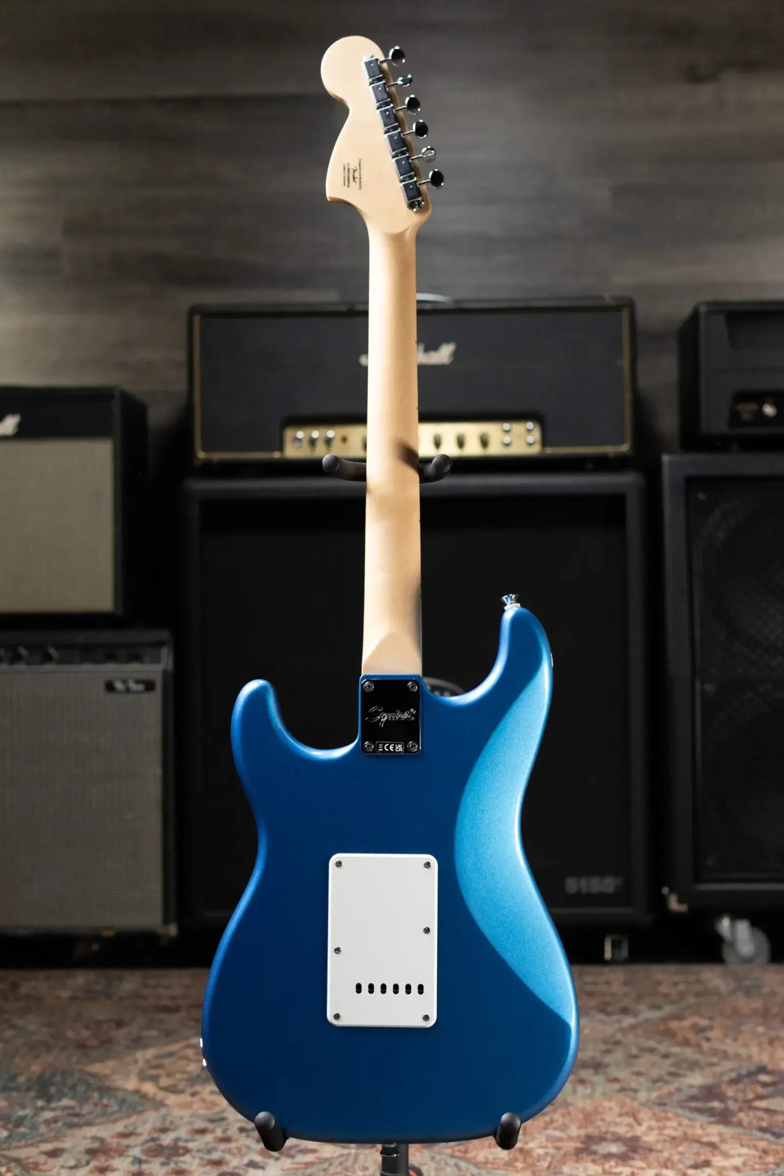 Squier Paranormal Stratocaster Deluxe Electric Guitar - Lake Placid Blue