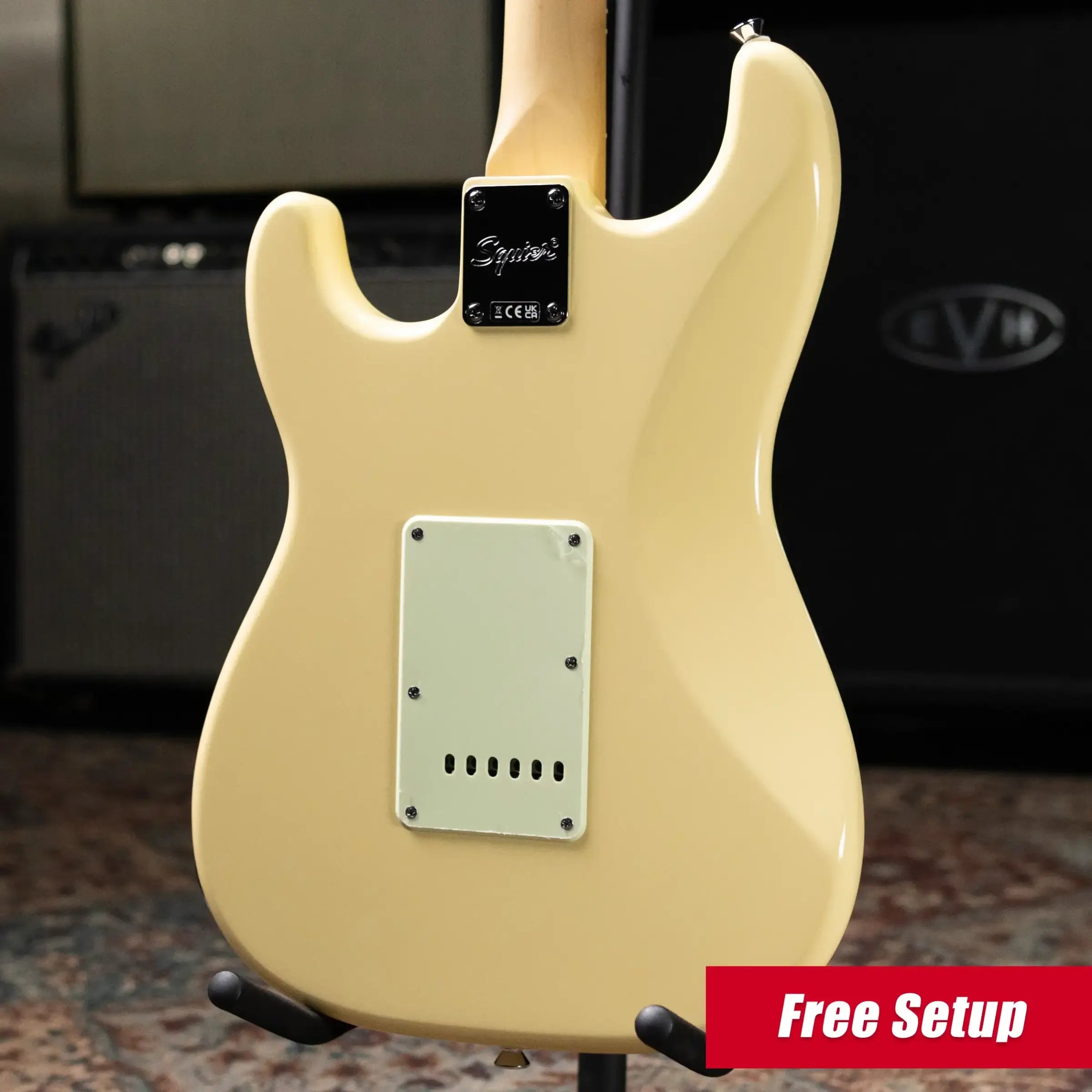 Squier Paranormal Stratocaster Deluxe Electric Guitar - Vintage White