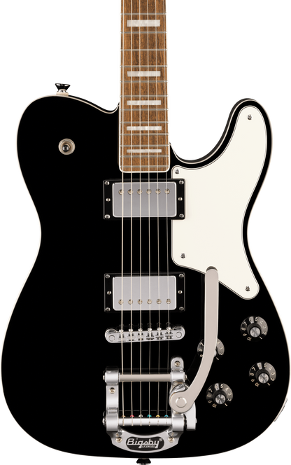 Squier Paranormal Troublemaker Telecaster Deluxe Bigsby Electric Guitar - Black
