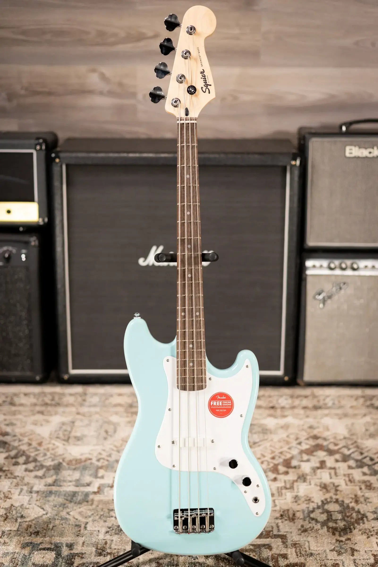 Squier Sonic Bronco Bass - Daphne Blue
