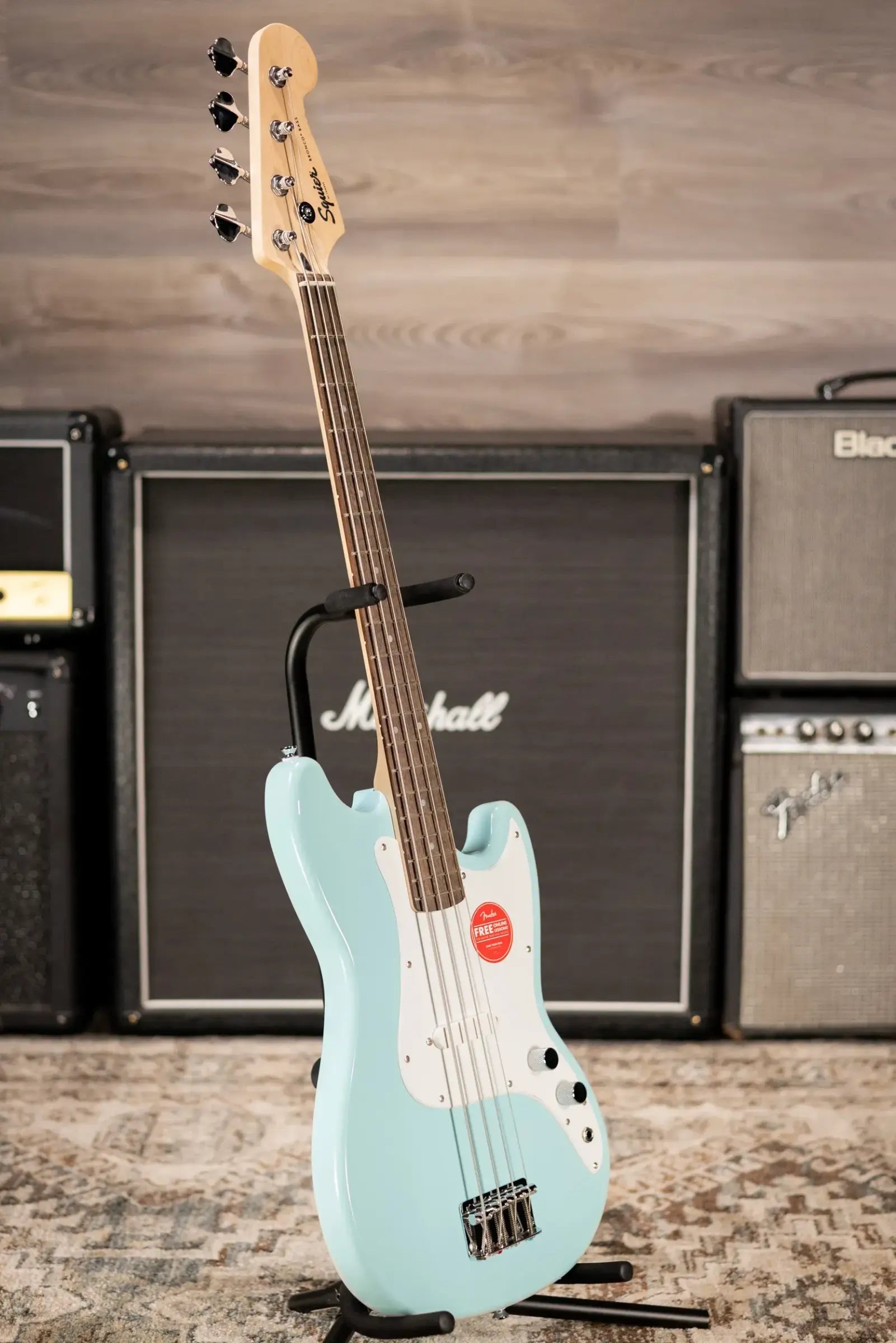 Squier Sonic Bronco Bass - Daphne Blue