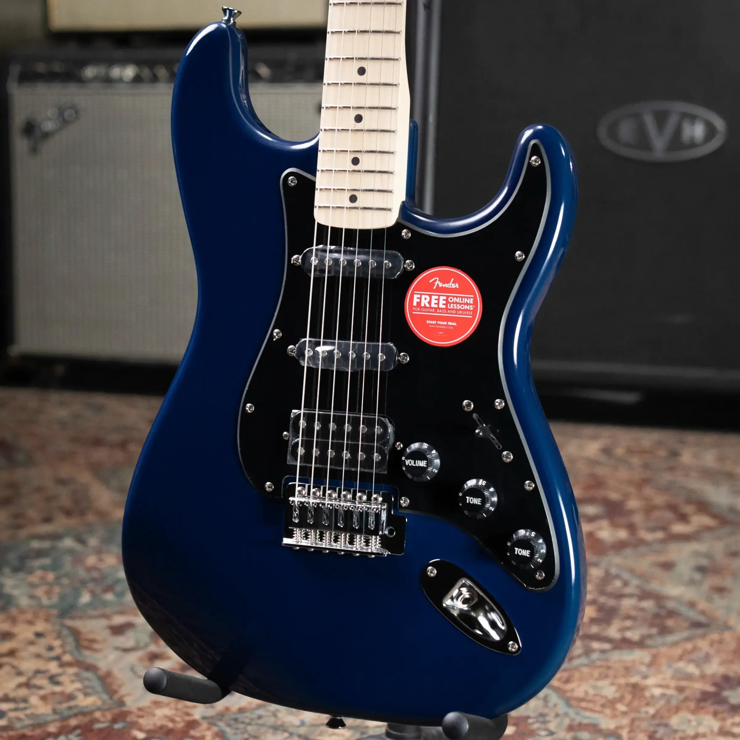 Squier Sonic Stratocaster HSS Electric Guitar - Midnight Blue