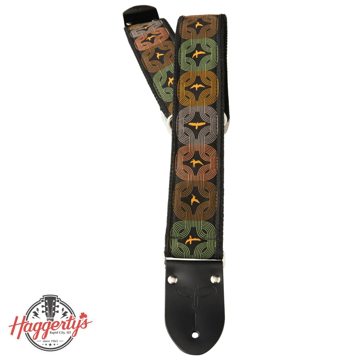 Strap DeluxeRetroOrangeBirds haggertys