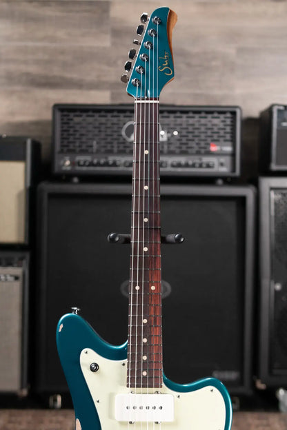 Suhr Classic JM Antique LE Electric Guitar - Ocean Turquoise Metallic with Gig Bag