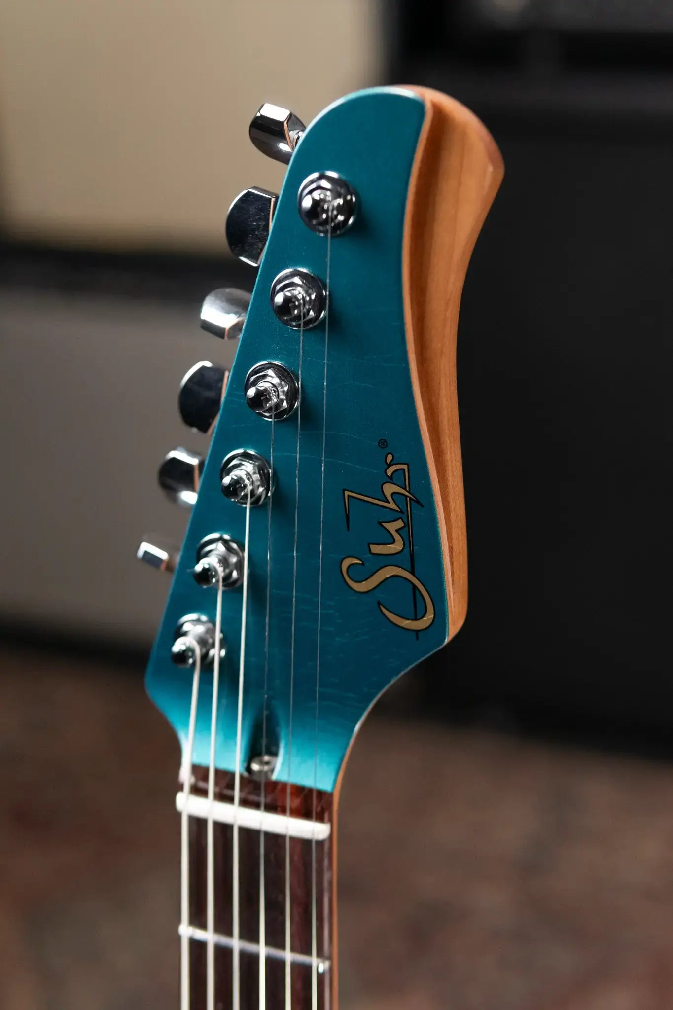 Suhr Classic JM Antique LE Electric Guitar - Ocean Turquoise Metallic with Gig Bag