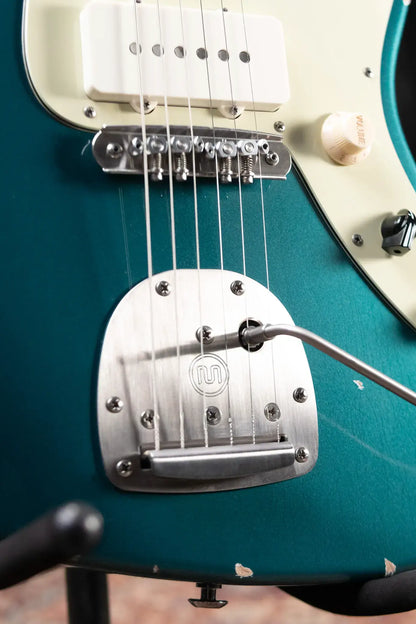 Suhr Classic JM Antique LE Electric Guitar - Ocean Turquoise Metallic with Gig Bag