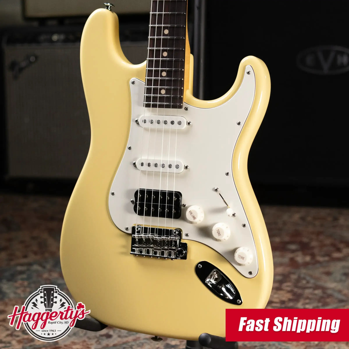 Suhr Classic S Antique Electric Guitar - Vintage Yellow with Gig Bag
