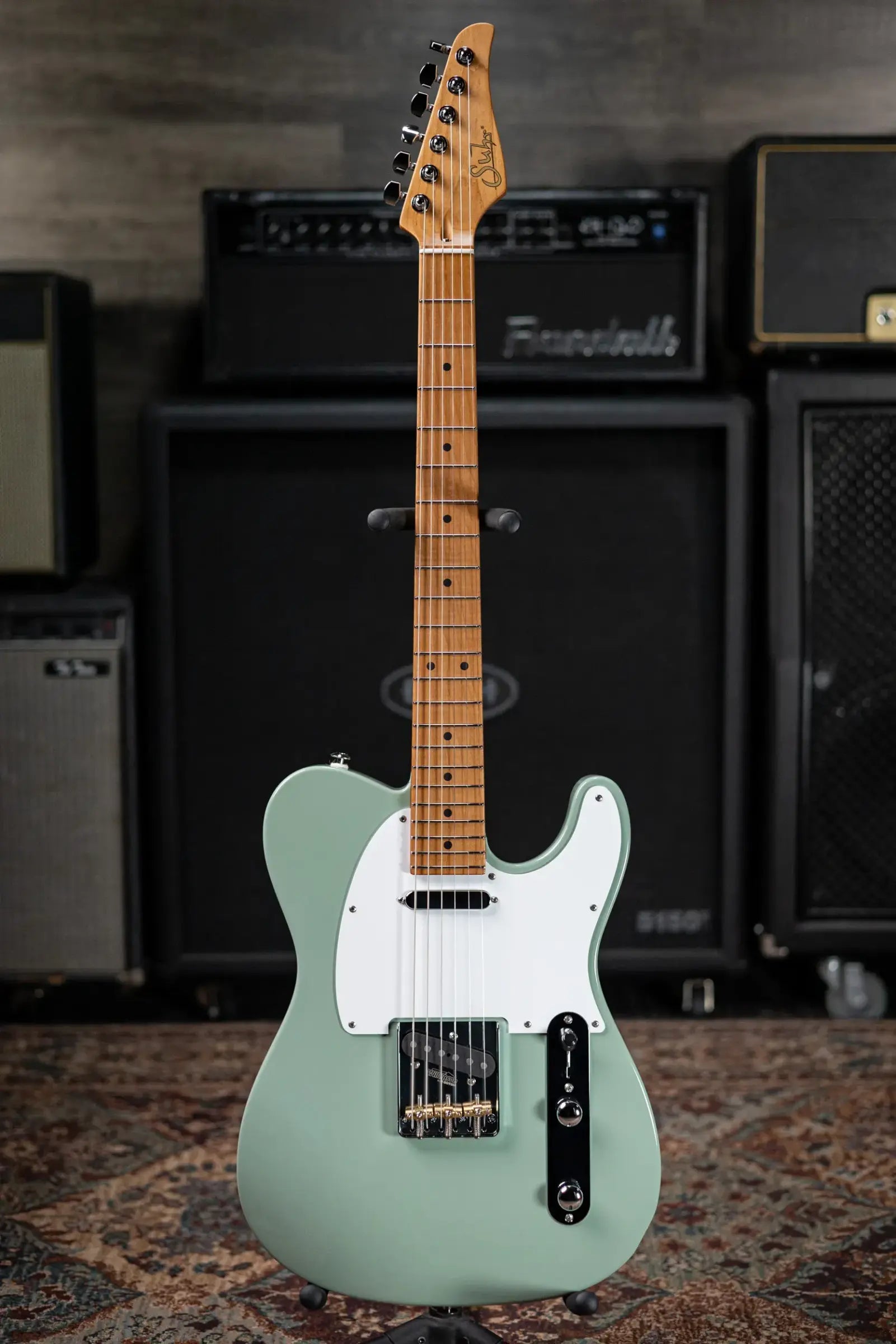 Suhr Classic T Roasted Pine Limited Edition Electric Guitar - Sage Green with Softshell Case