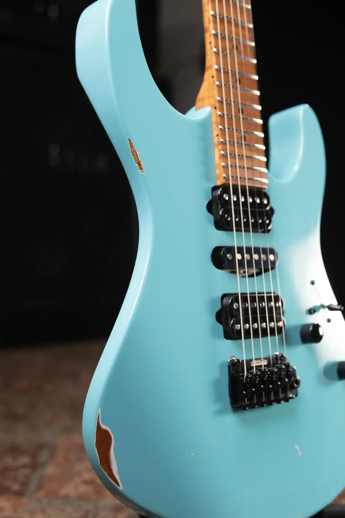 Suhr Custom Shop Modern Antique Electric Guitar - Daphne Blue with Hardshell Case