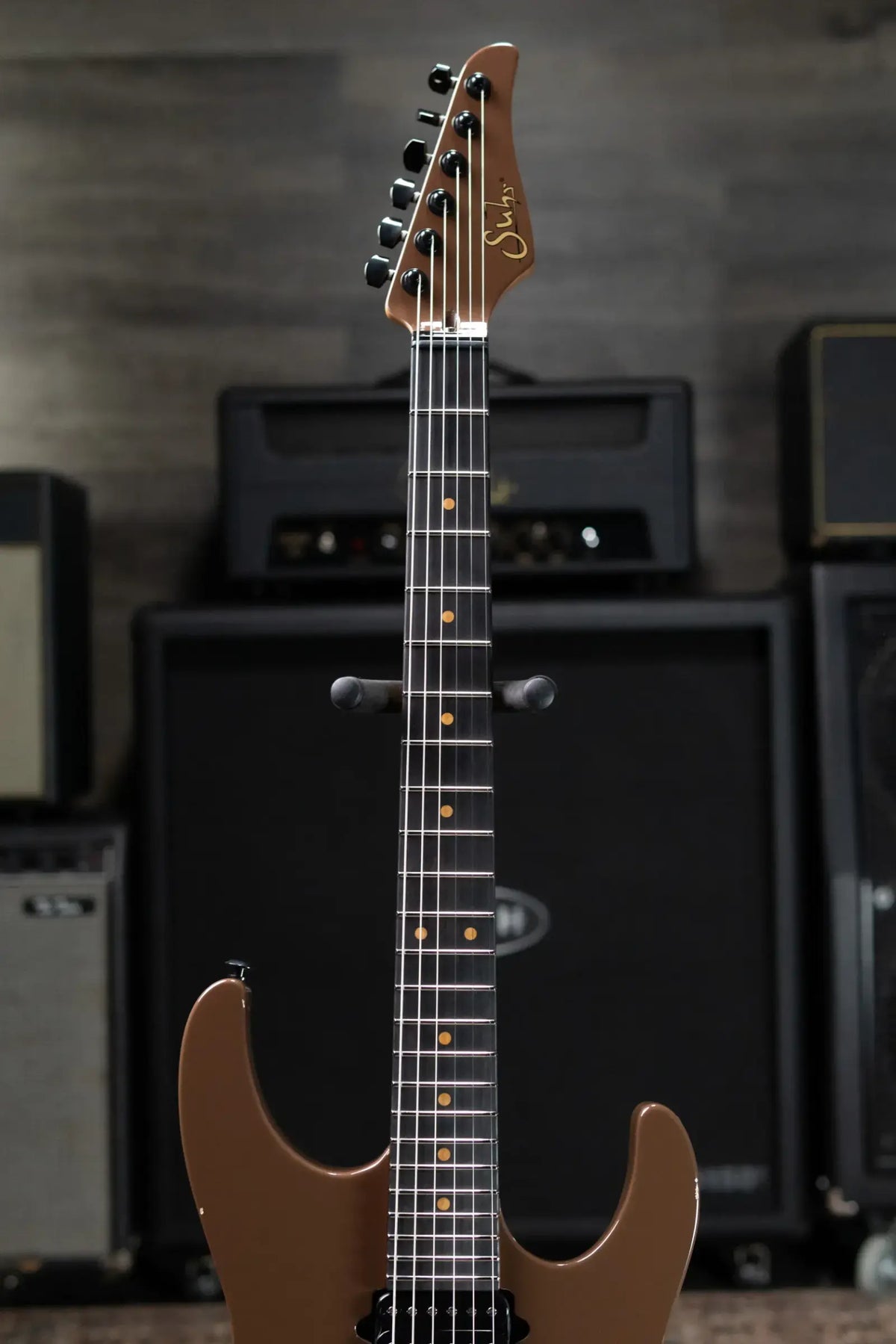 Suhr James Norbert Ivanyi Signature Series Modern Electric Guitar - Russet Brown with Gig Bag