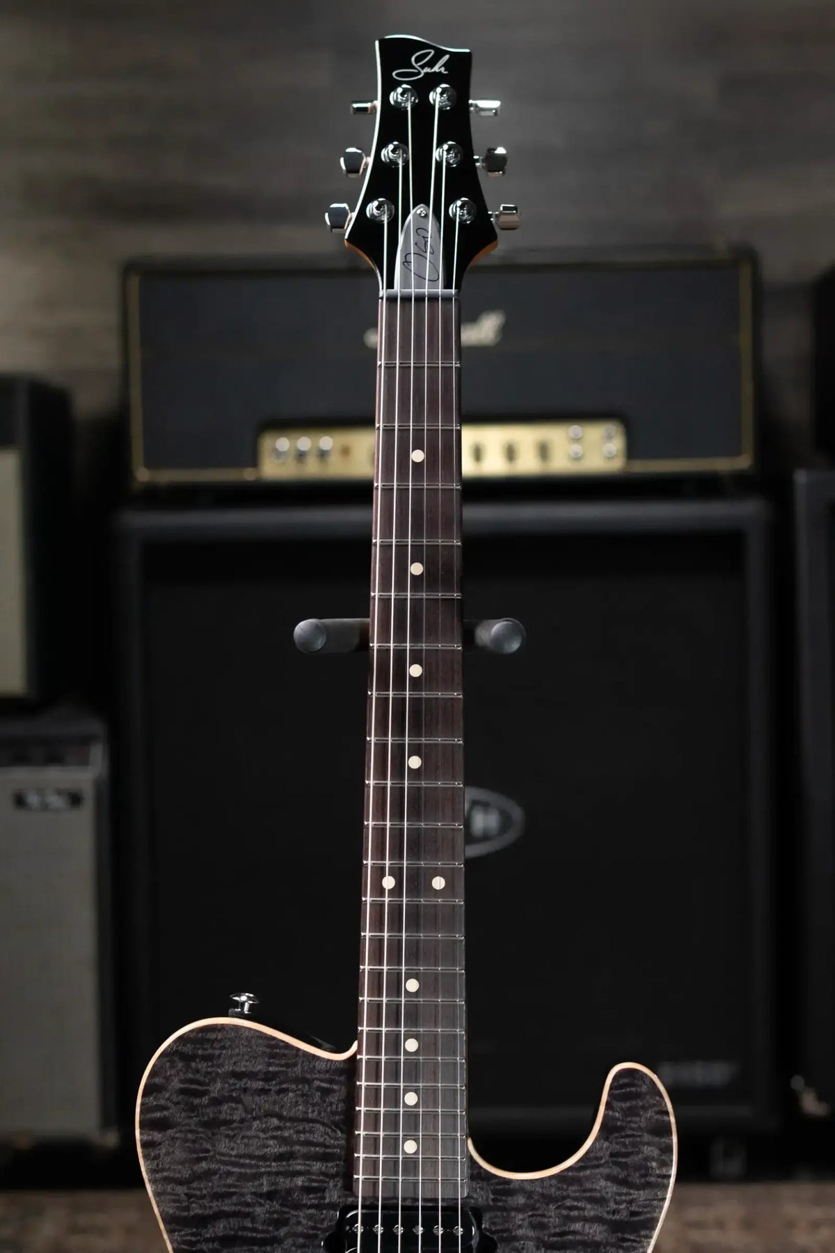Suhr Oso Electric Guitar - Trans Black with Gig Bag