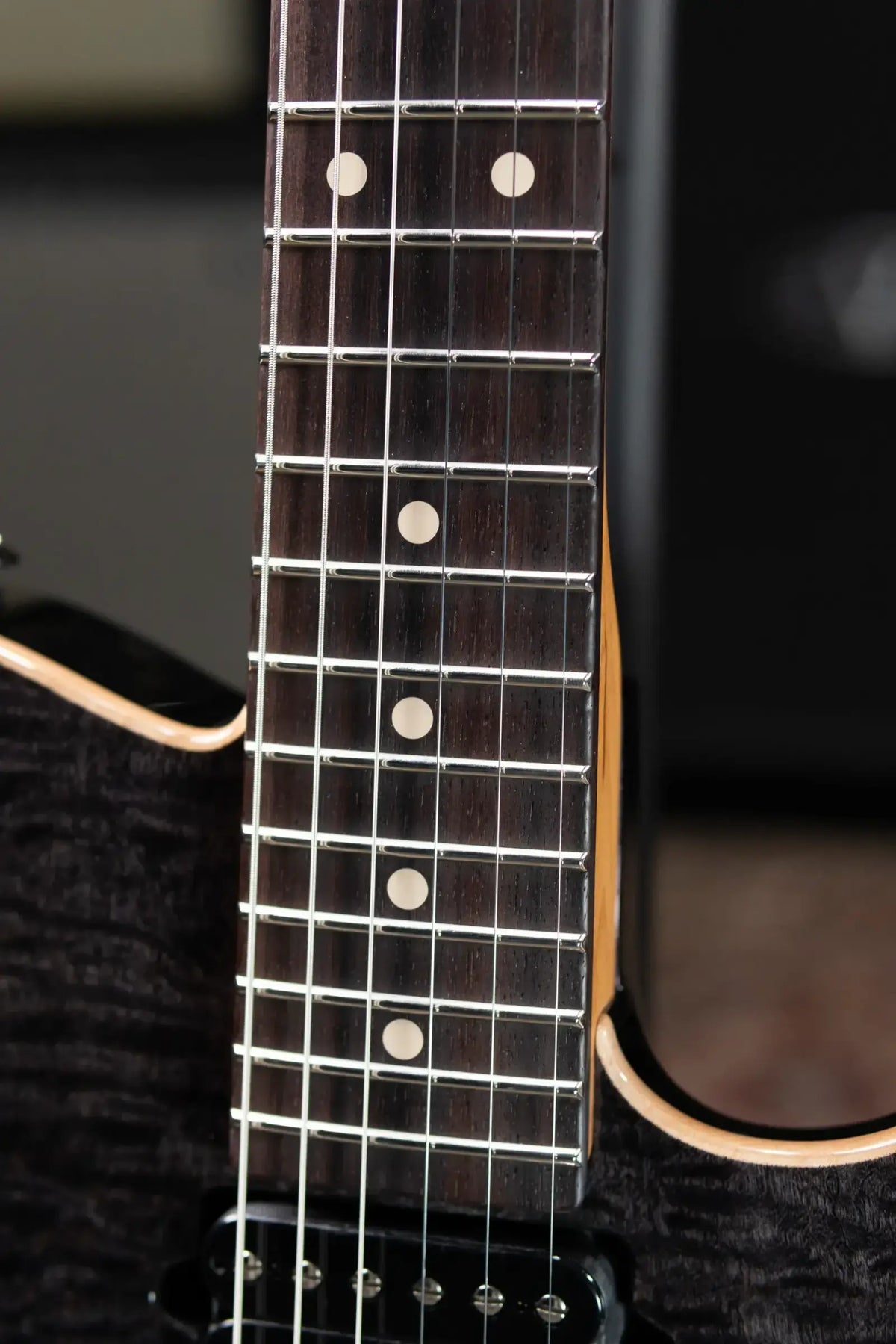 Suhr Oso Electric Guitar - Trans Black with Gig Bag