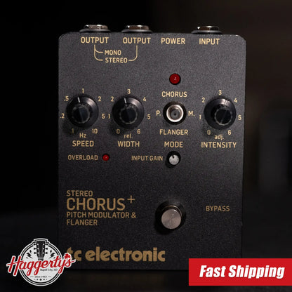 TC Electronic SCF Gold Reissue SCF Stero Chorus Flanger Pedal with 3 Modulation Modes, Analog BBD Circuit and Preamp - Used