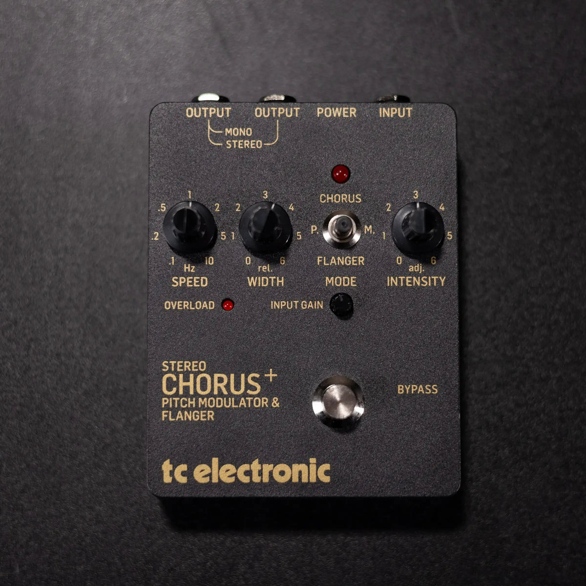 TC Electronic SCF Gold Reissue SCF Stero Chorus Flanger Pedal with 3 Modulation Modes, Analog BBD Circuit and Preamp - Used