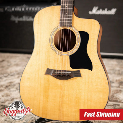 Taylor 110ce Dreadnought Acoustic/Electric Guitar - Solid Torrefield Spruce with Gig Bag - Factory Demo