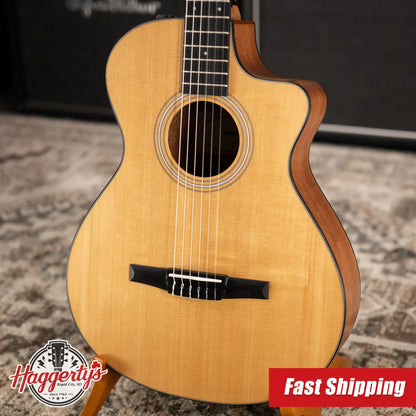 Taylor 112ce-N Nylon Grand Concert Acoustic/Electric Guitar with Gig Bag - Factory Used