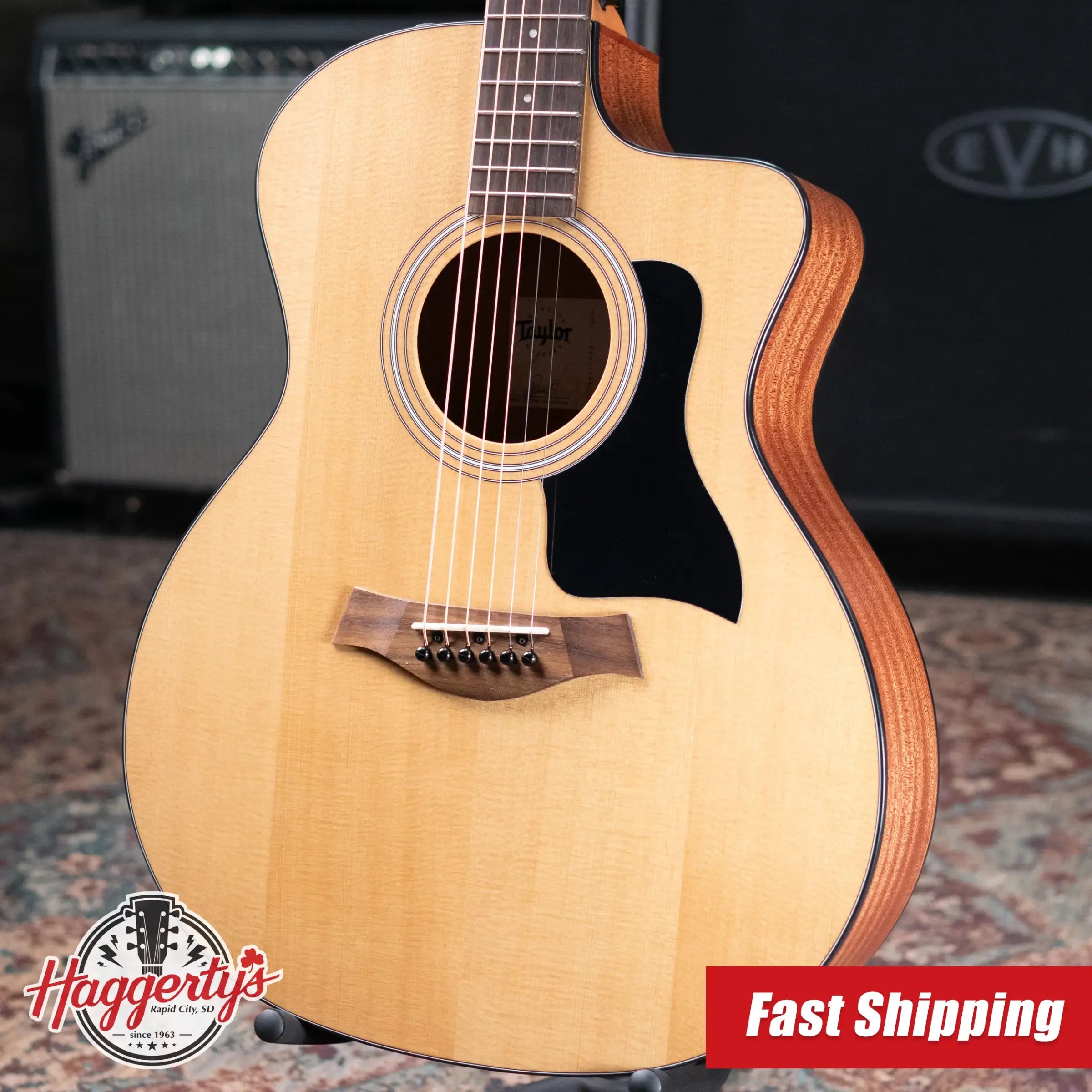 Taylor 114ce Grand Auditorium Acoustic/Electric Guitar - Sapele with Gig Bag