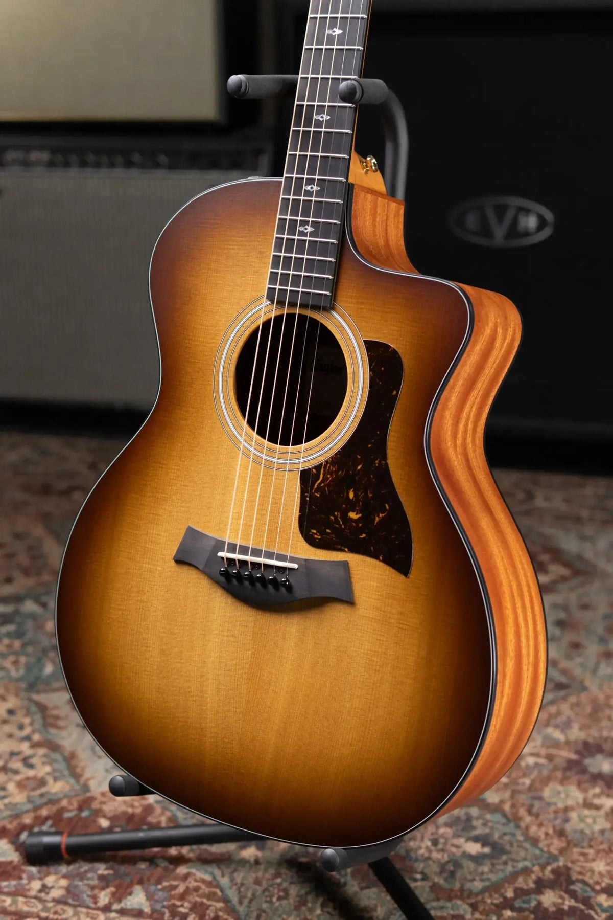 Taylor 114ce Sunset Blvd Grand Auditorium Acoustic/Electric Guitar - Shaded Edgeburst with Gig Bag